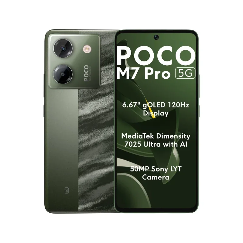 گوشی موبایل شیائومی مدل Poco M7 Pro 5G دو سیم کارت ظرفیت 256 گیگابایت و رم 12 گیگابایت