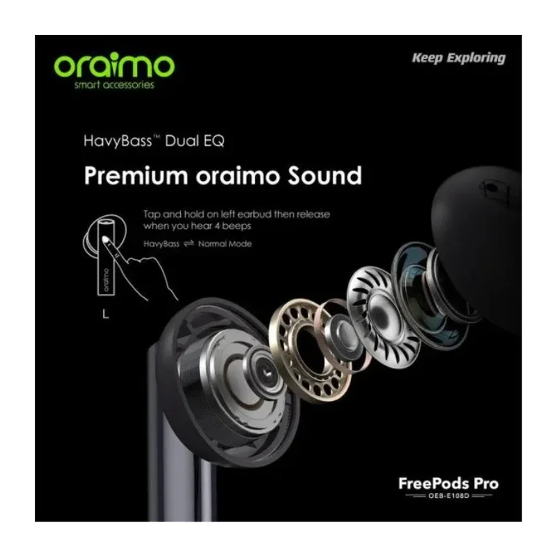 هندزفری بلوتوثی اُرایمو مدل +FREE PODS PRO
