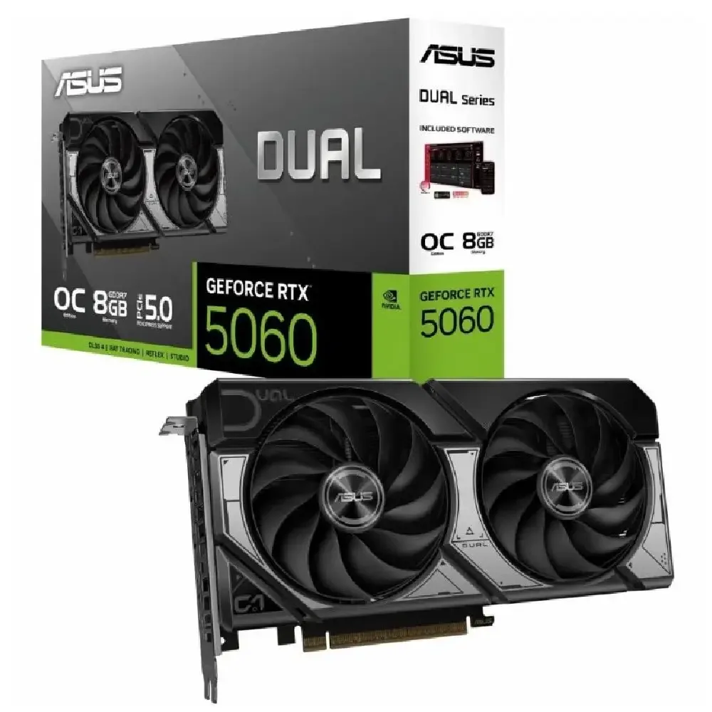 کارت گرافیک ایسوس Dual RTX 5060 OC حافظه 8 گیگابایت