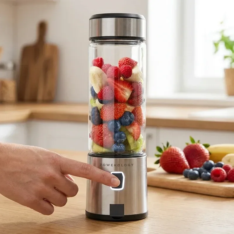 مخلوط کن 6 تیغه قابل حمل پاورولوژی Powerology 6-Blade Portable Juicer مدل P6BPJBK