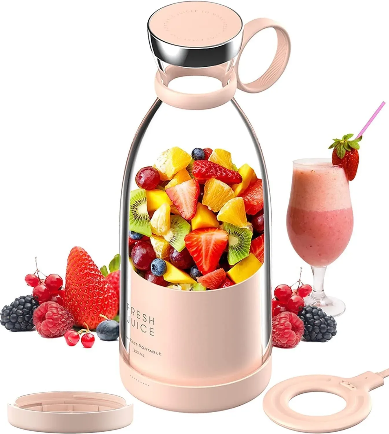 شیکر شارژی مدل FRESH JUICE گنجایش 350 میلی لیتر