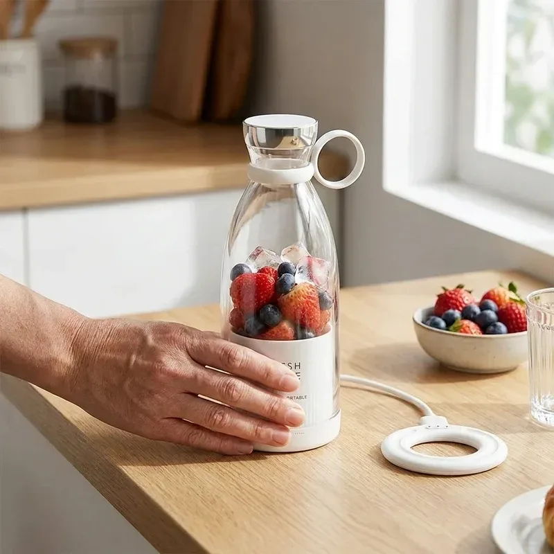 شیکر شارژی مدل FRESH JUICE گنجایش 350 میلی لیتر