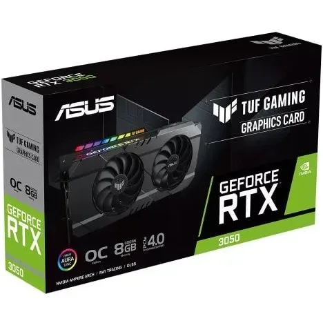 کارت گرافیک ایسوس TUF Gaming Geforce RTX 3050 OC Edition 8GB