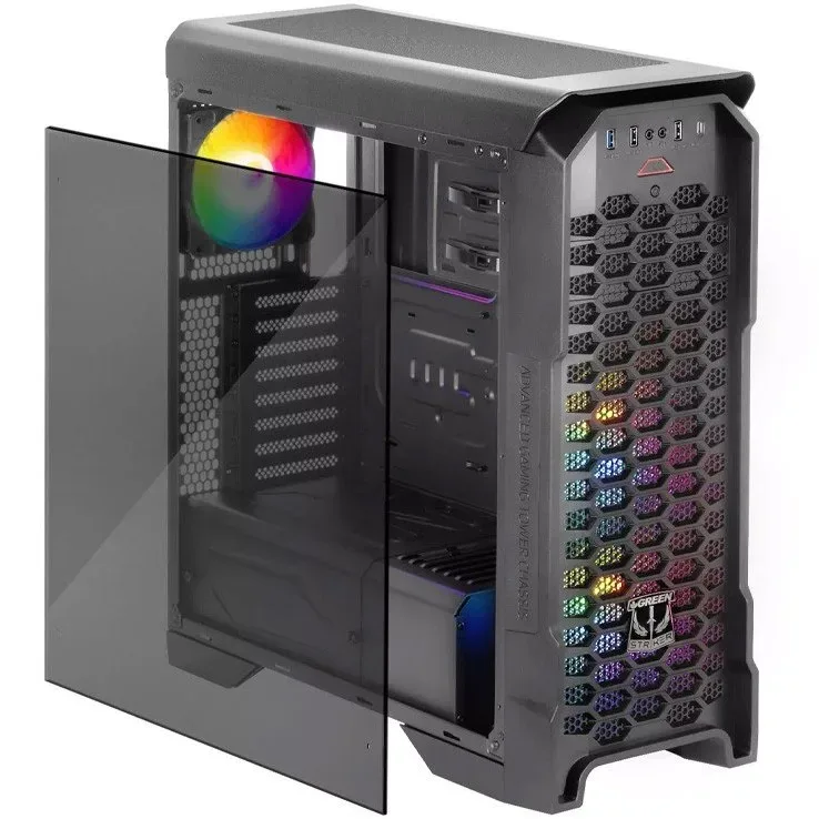 کیس کامپیوتر گرین Striker FRGB Mid Tower