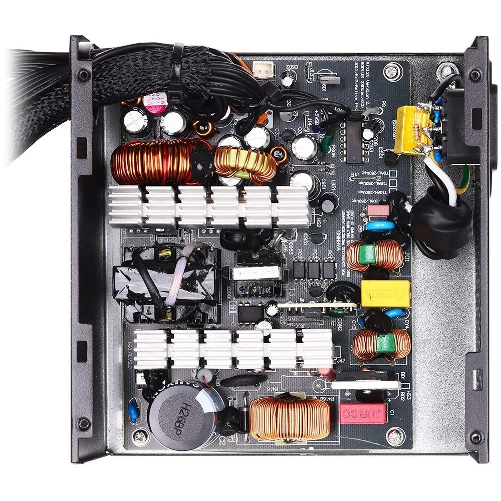منبع تغذیه کامپیوتر گرین مدل GP550A-ECO Rev3.1 80 Plus White توان 550 وات