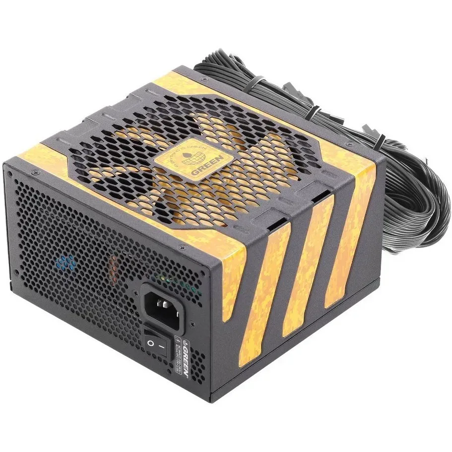 منبع تغذیه کامپیوتر گرین مدل GP600A-UK EVO 80 Plus Gold توان 600 وات