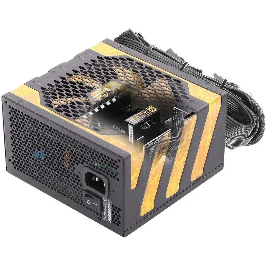 منبع تغذیه کامپیوتر گرین مدل GP600A-UK EVO 80 Plus Gold توان 600 وات