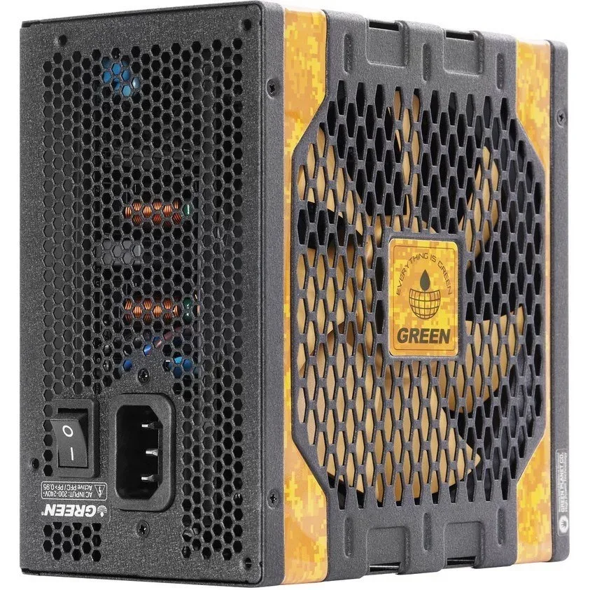 منبع تغذیه کامپیوتر گرین مدل GP600A-UK EVO 80 Plus Gold توان 600 وات