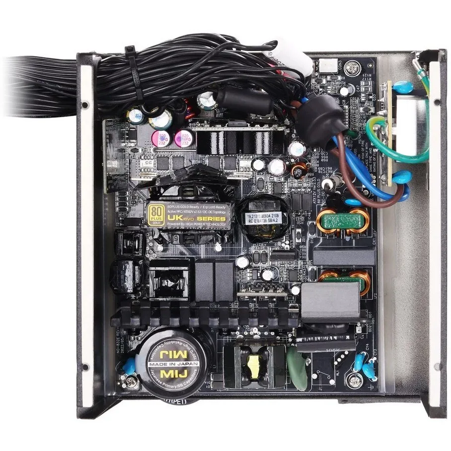 منبع تغذیه کامپیوتر گرین مدل GP600A-UK EVO 80 Plus Gold توان 600 وات