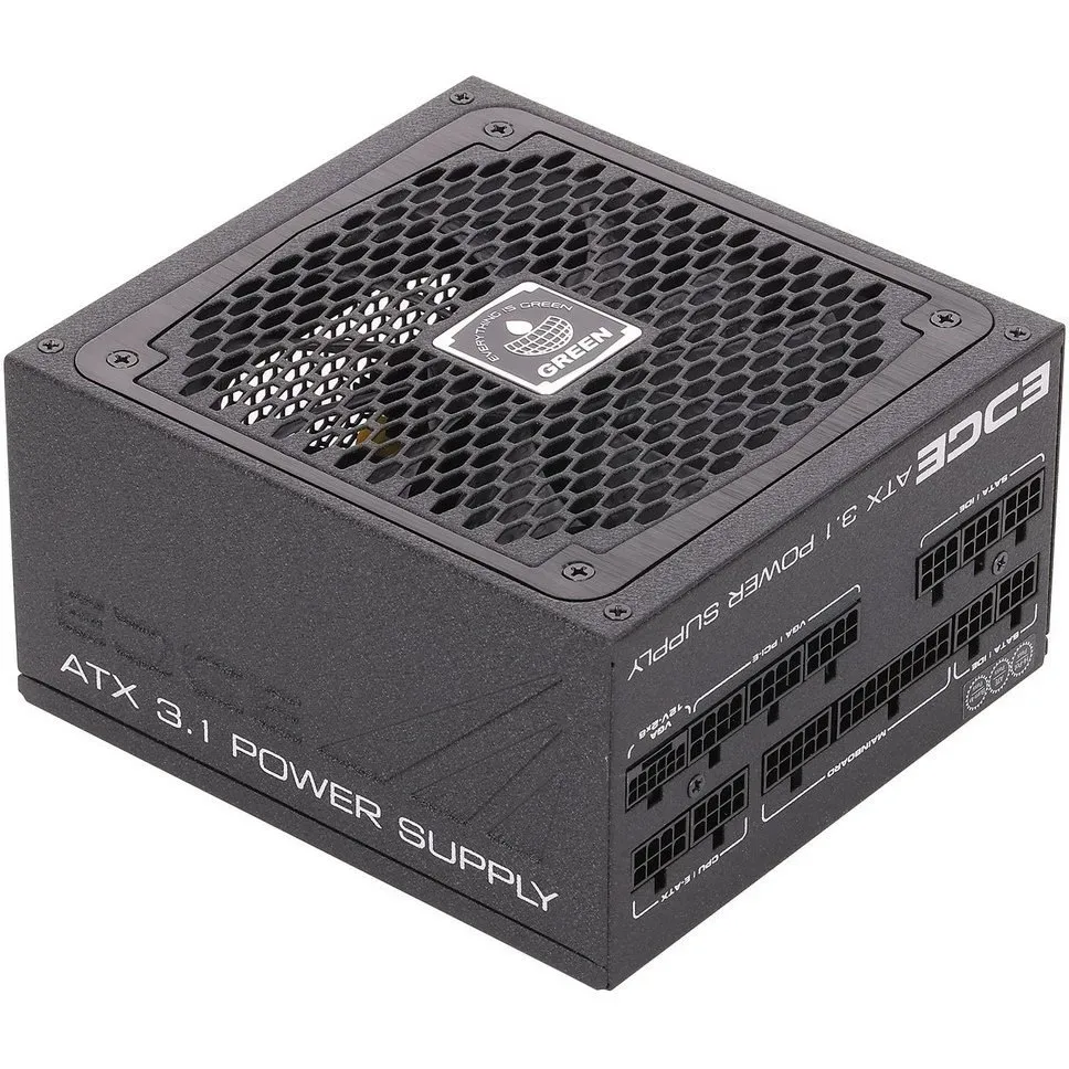 منبع تغذیه کامپیوتر گرین GP1000B-EDGE 80 Plus Platinum توان 1000 وات