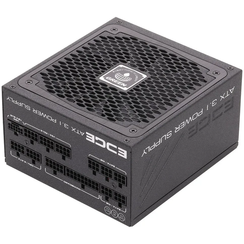 منبع تغذیه کامپیوتر گرین GP1000B-EDGE 80 Plus Platinum توان 1000 وات