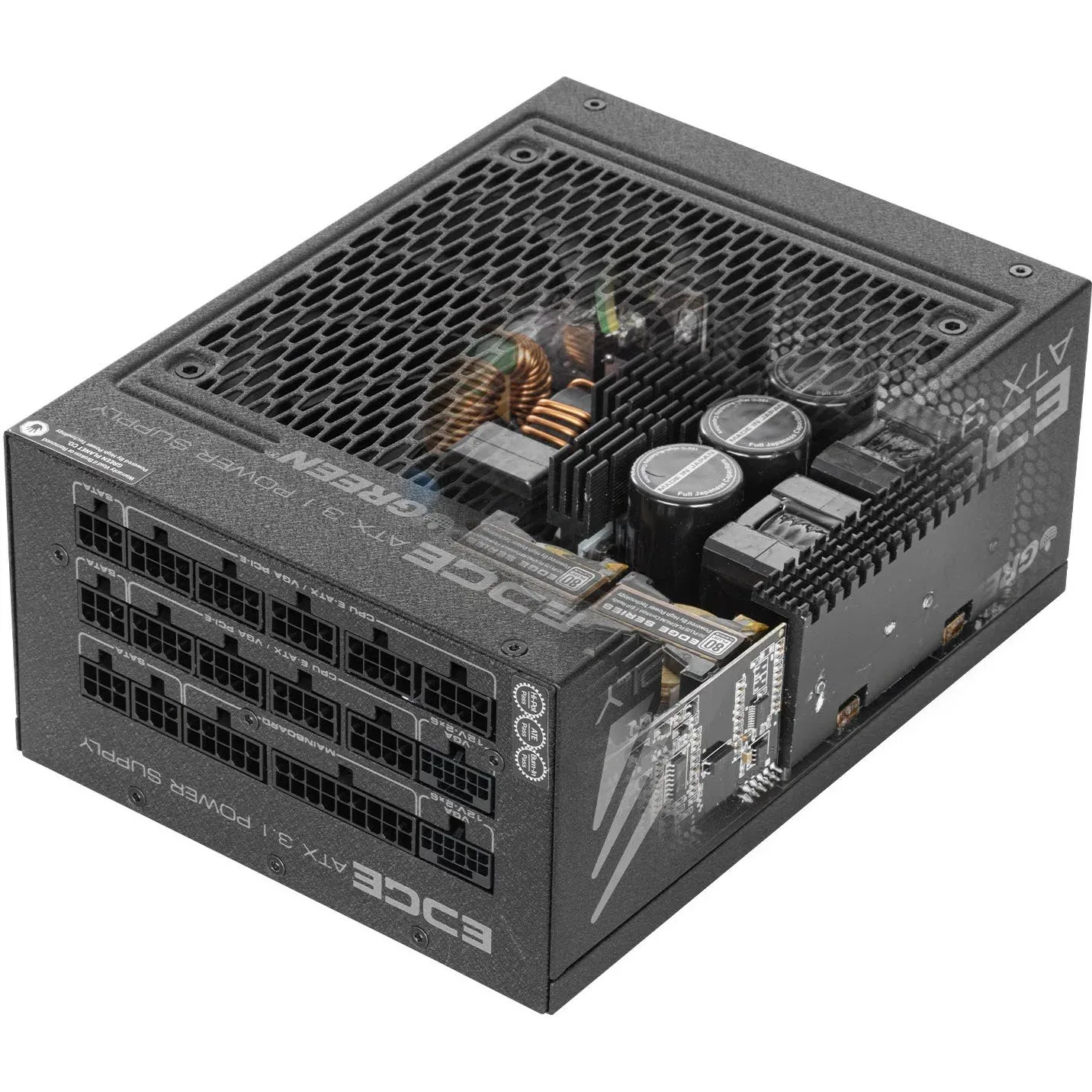 منبع تغذیه کامپیوتر گرین GP1650B-EDGE 80 Plus Platinum توان 1650 وات
