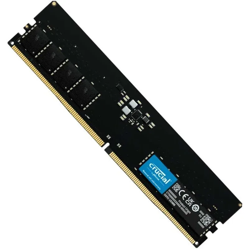 رم کامپیوتر کروشیال تک کاناله مدل CT16 فرکانس 4800 مگاهرتز DDR5 تایمینگ CL40 حافظه 16 گیگابایت