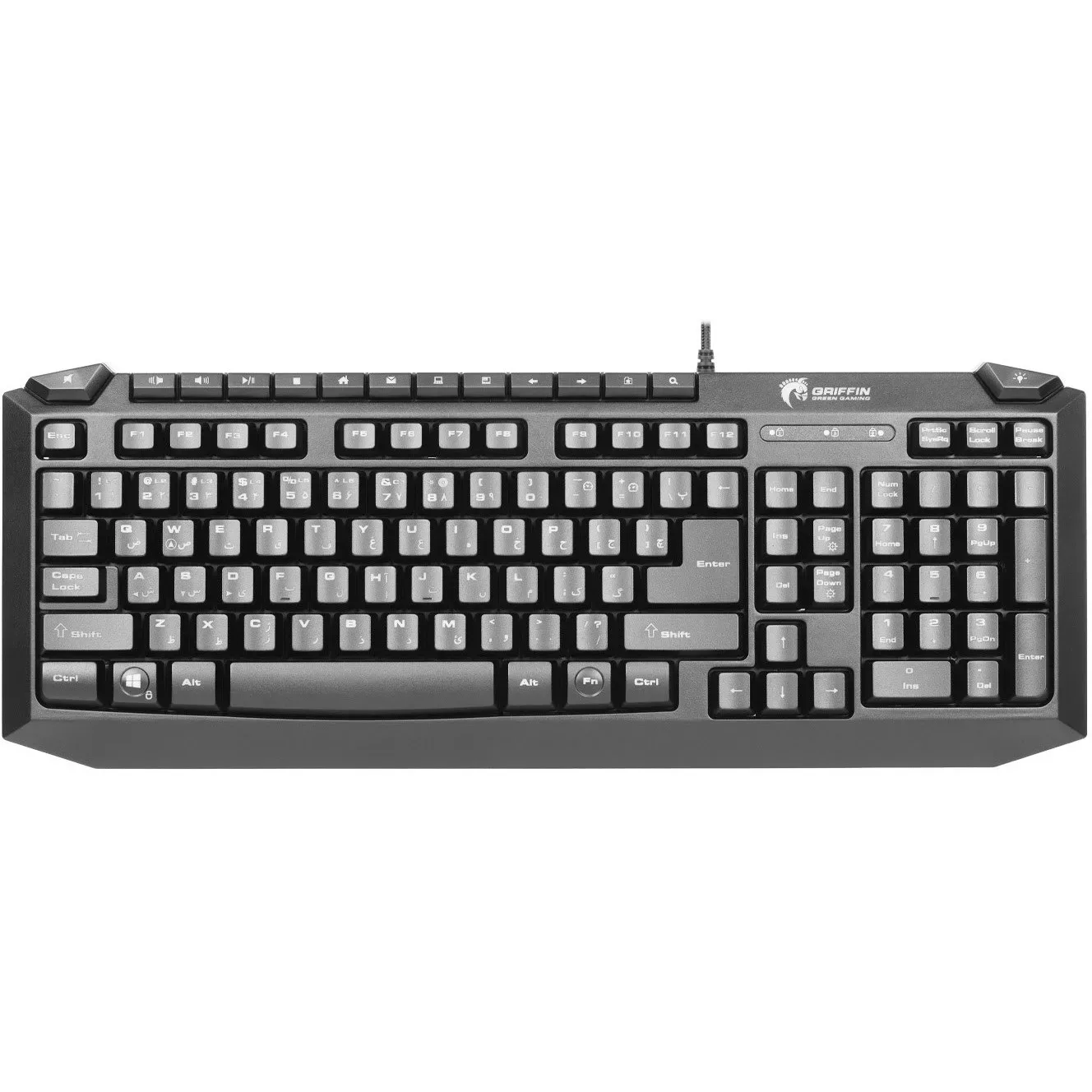 کیبورد با سیم گیمینگ  گرین مدل GK701-RGB