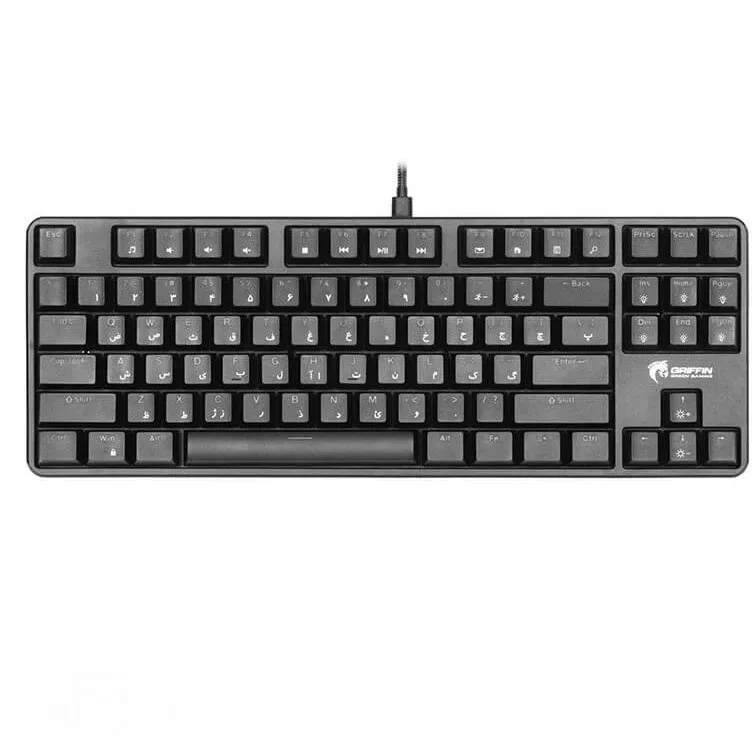 کیبورد با سیم گیمینگ گرین مدل GK801-RGB