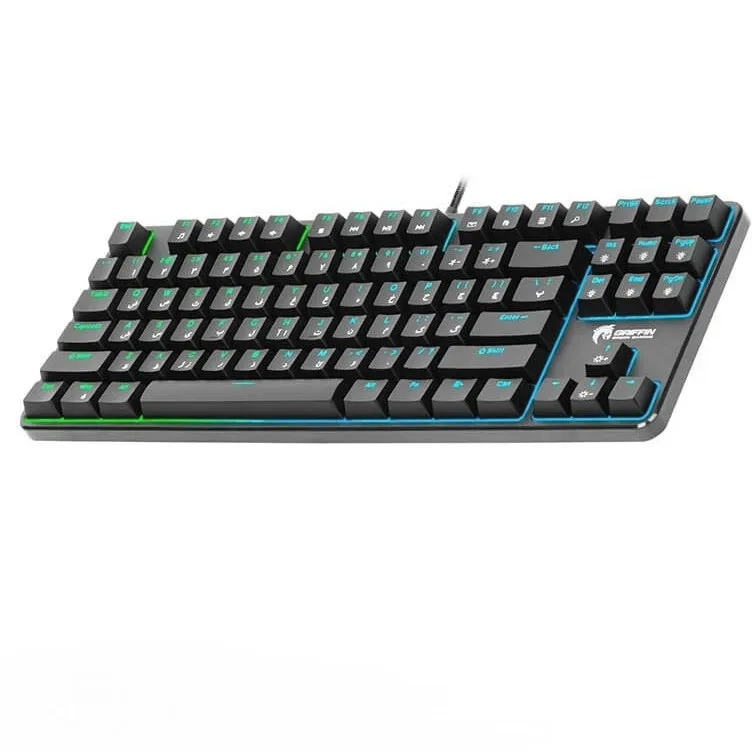 کیبورد با سیم گیمینگ گرین مدل GK801-RGB