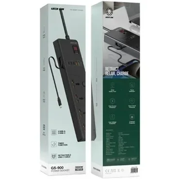 چند راهی برق گرین لاین مدل GS-800 Power Socket 2M 3500W