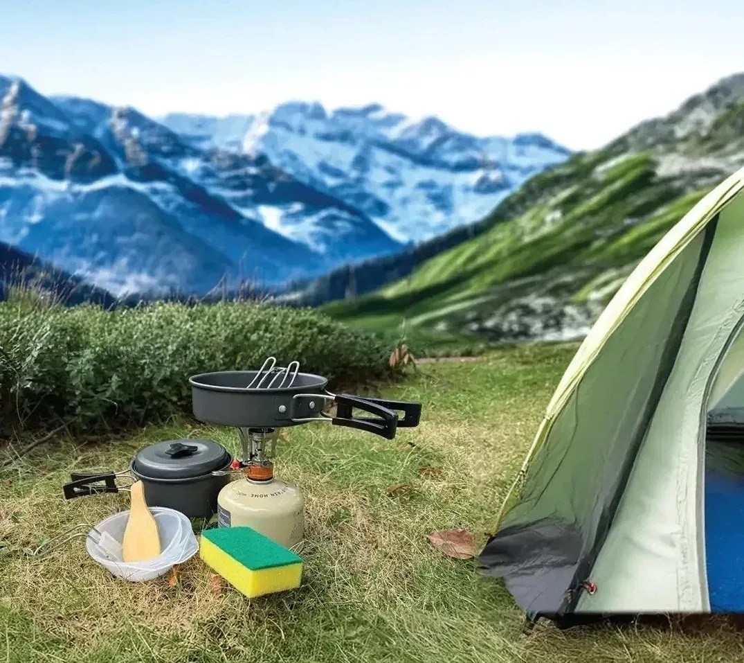 ظروف کمپینگ 10در1 گرین لاین مدل 10IN1 Camping Cookware