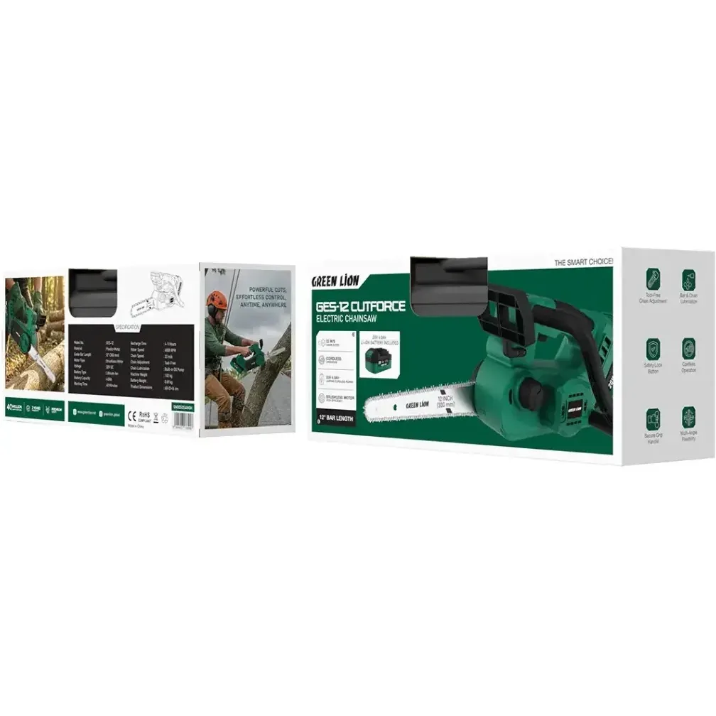 اره برقی زنجیری شارژی گرین لاین مدل GES-12