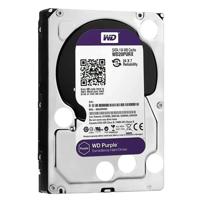 هارد دیسک اینترنال وسترن دیجیتال مدل Purple ظرفیت 12 ترابایت