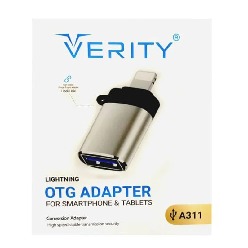 تبدیل OTG وریتی آیفون USB to lightning مدل A311