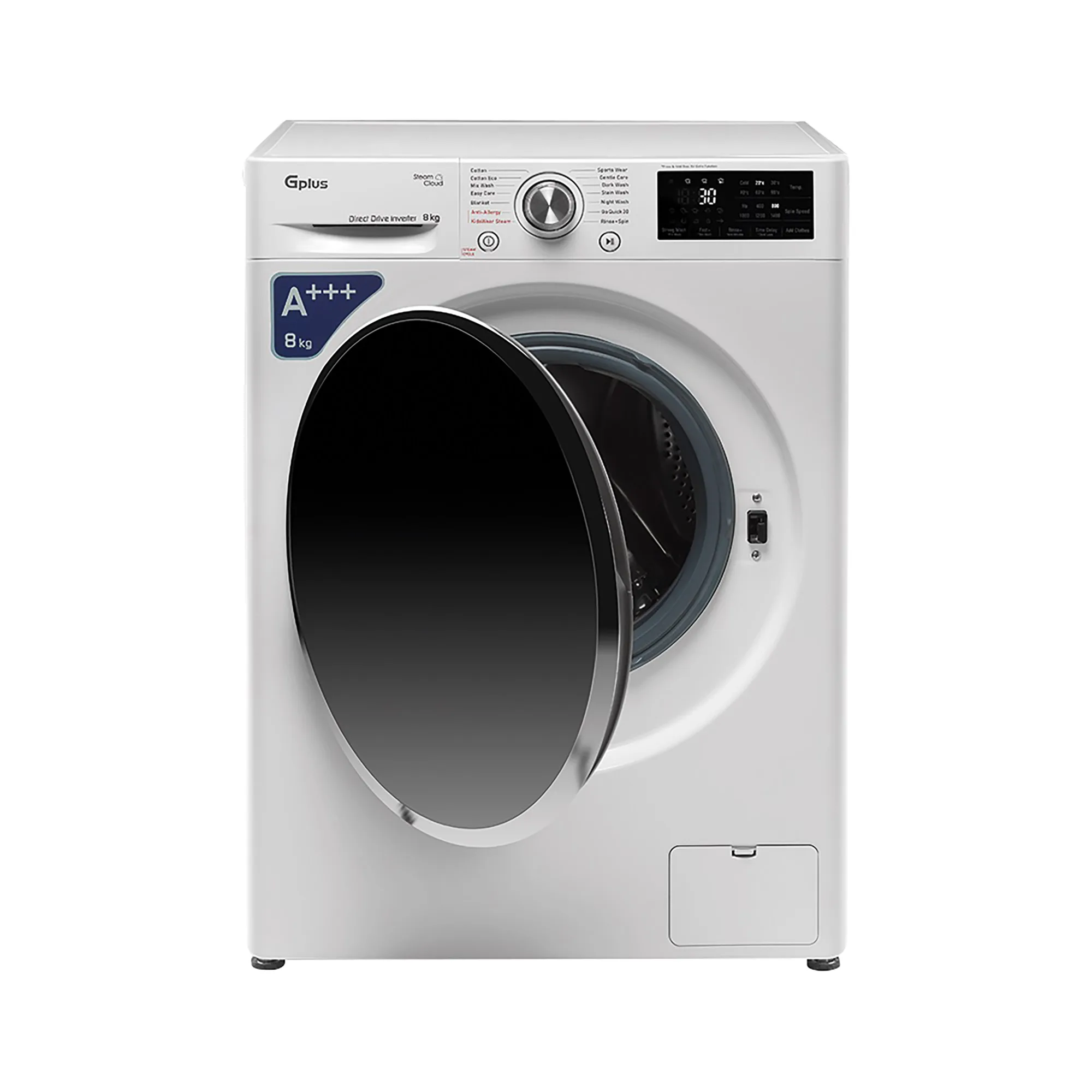 ماشین لباسشویی 8 کیلوگرم اتوماتیک جی پلاس مدل GWM-R808W