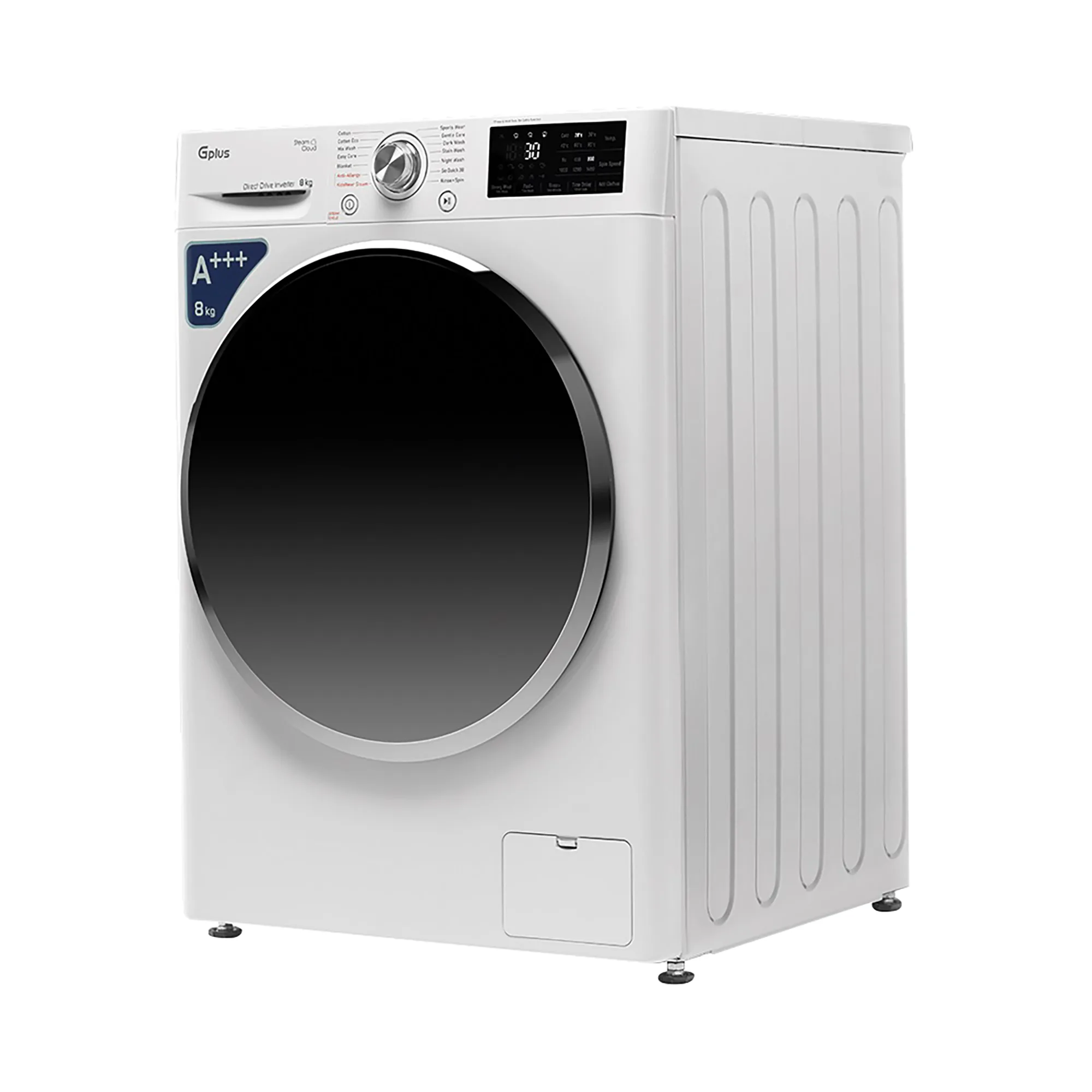 ماشین لباسشویی 8 کیلوگرم اتوماتیک جی پلاس مدل GWM-R808W