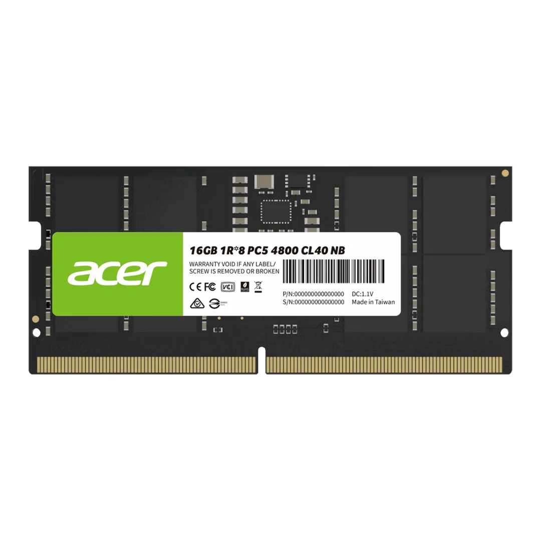 رم لپ‌تاپ DDR5 تک کاناله 4800 مگاهرتز CL40 ایسر مدل SD200 ظرفیت 16 گیگابایت