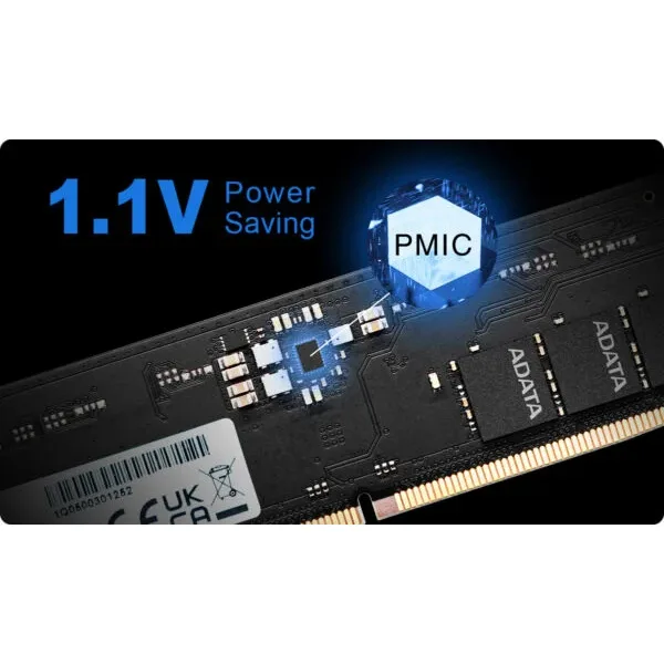 رم دسکتاپ DDR5 تک کاناله 5600 مگاهرتز CL46 ای دیتا مدل U-5600 ظرفیت 8 گیگابایت