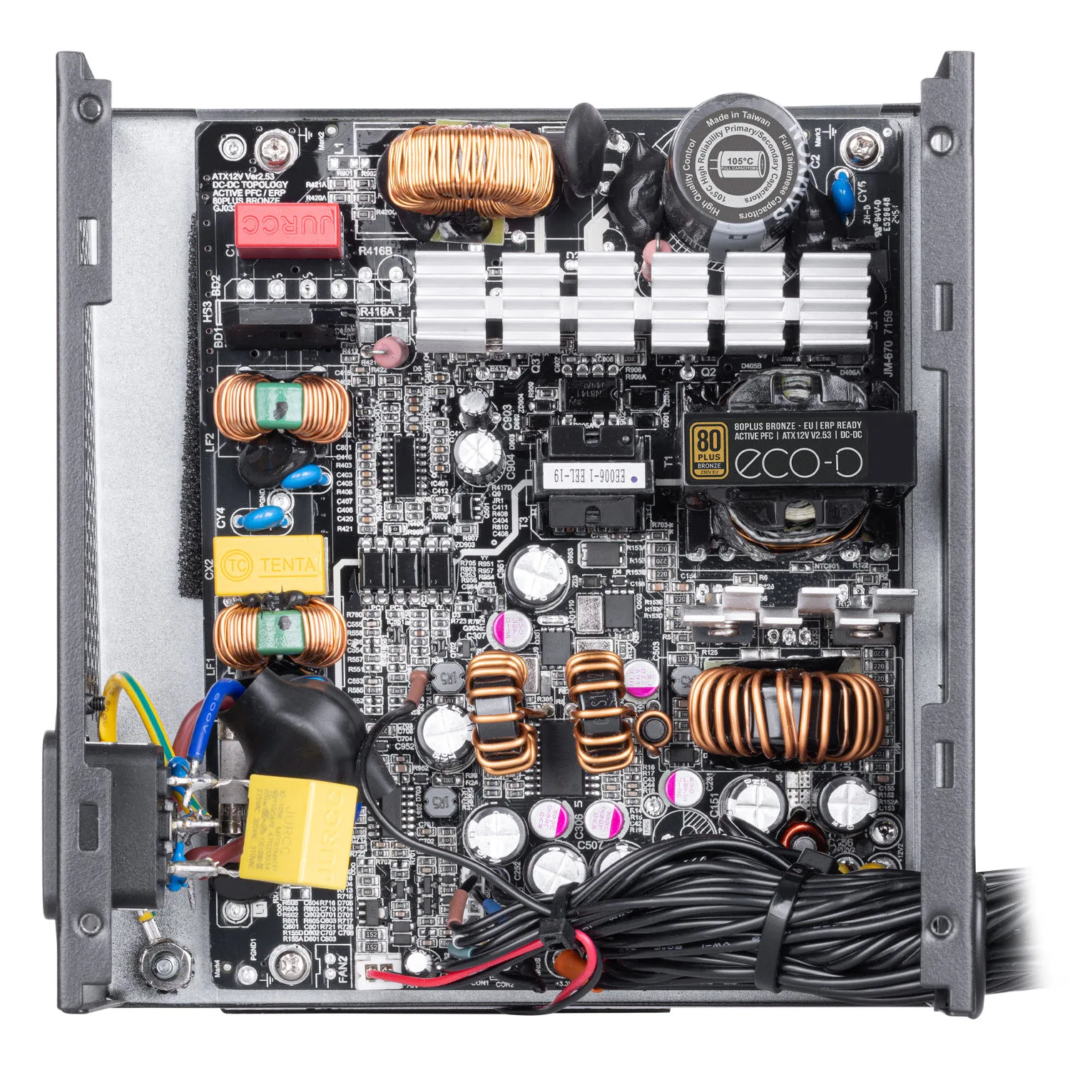 منبع تغذیه کامپیوتر 450W وات گرین مدل GP450A-ECO D