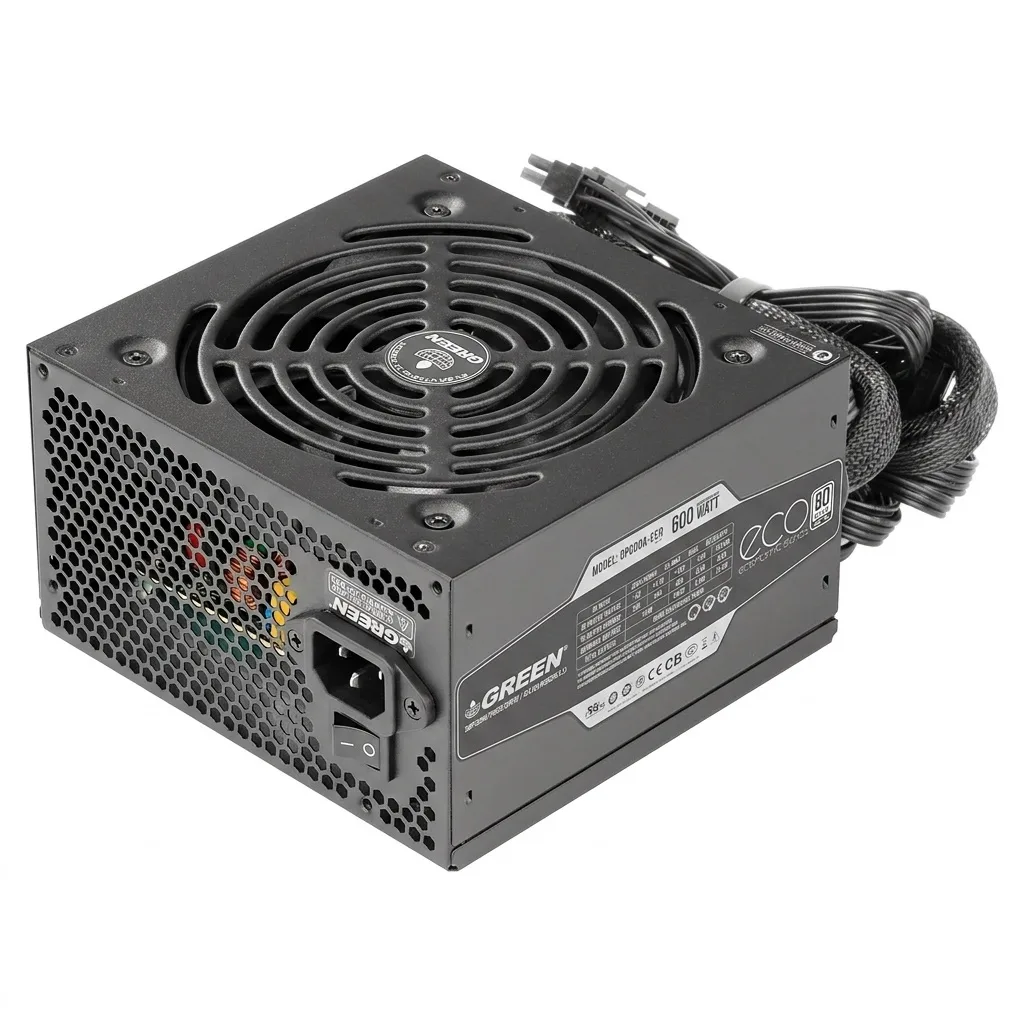 منبع تغذیه کامپیوتر گرین مدل GP600A-ECO Rev3.1