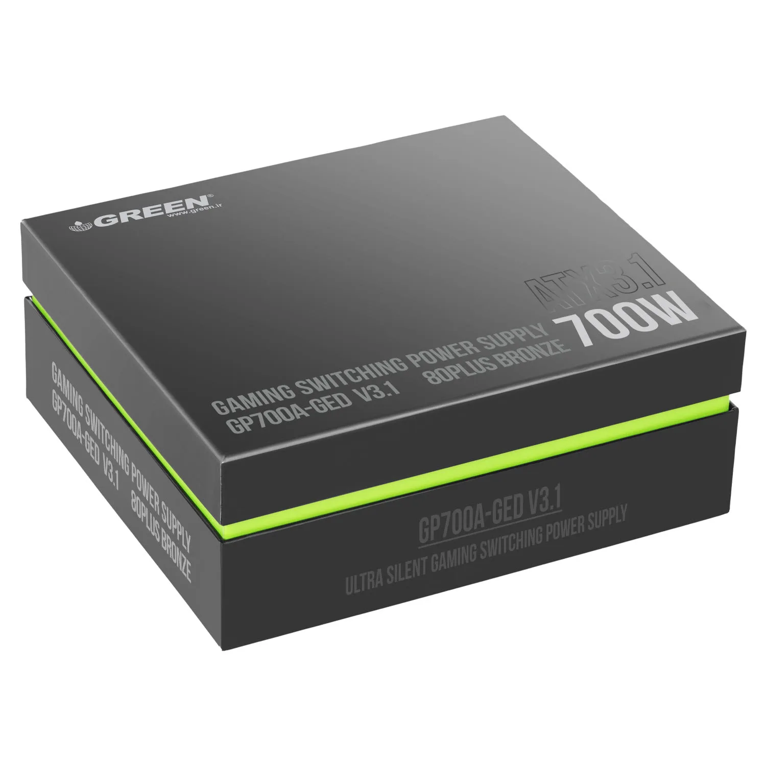 منبع تغذیه کامپیوتر 700W وات گرین مدل GP700A-GED V3.1 (ATX 3.1)