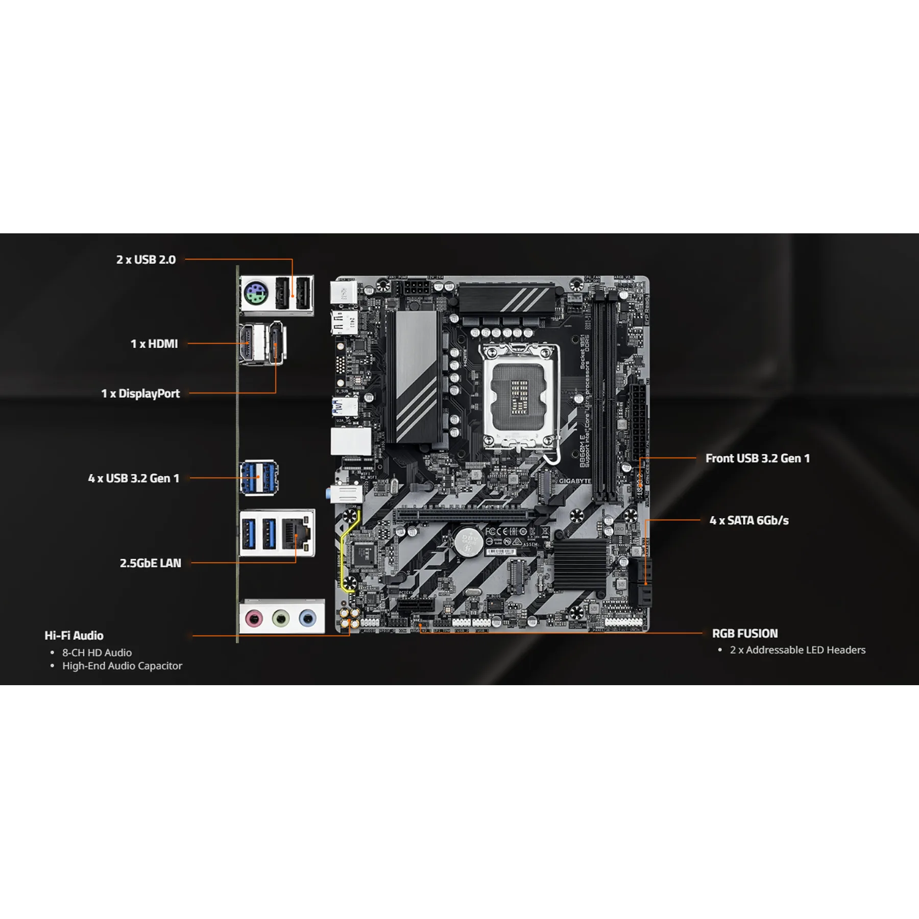 مادربرد گیگابایت مدل B860M E