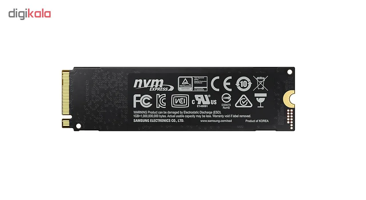 اس اس دی اینترنال PCIe Gen3 x4 سامسونگ مدل 970 EVO PLUS  ظرفیت 1 ترابایت