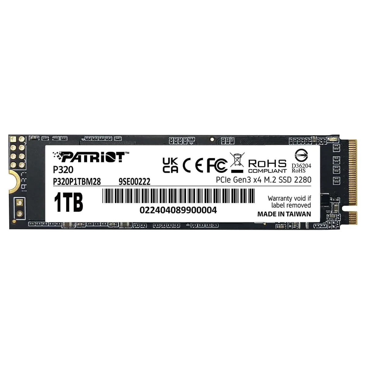 اس اس دی اینترنال PCIe Gen3 x4 پتریوت مدل P320 ظرفیت 1 ترابایت