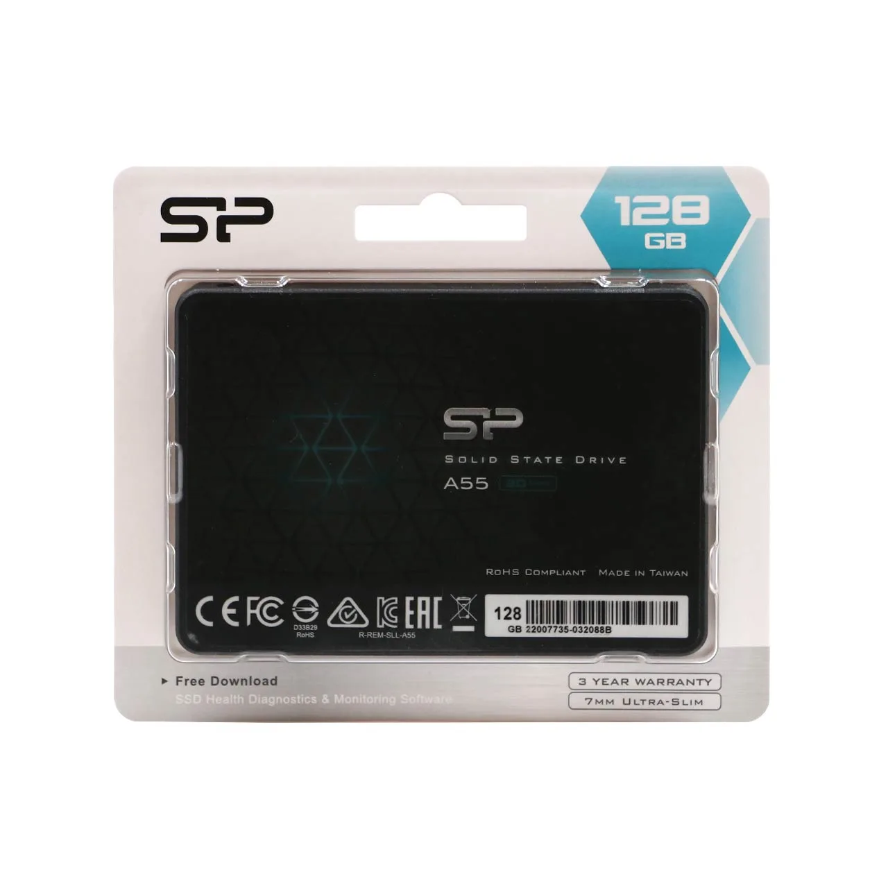 اس اس دی اینترنال SATA 3.0 سیلیکون پاور مدل A55 ظرفیت 128 گیگابایت