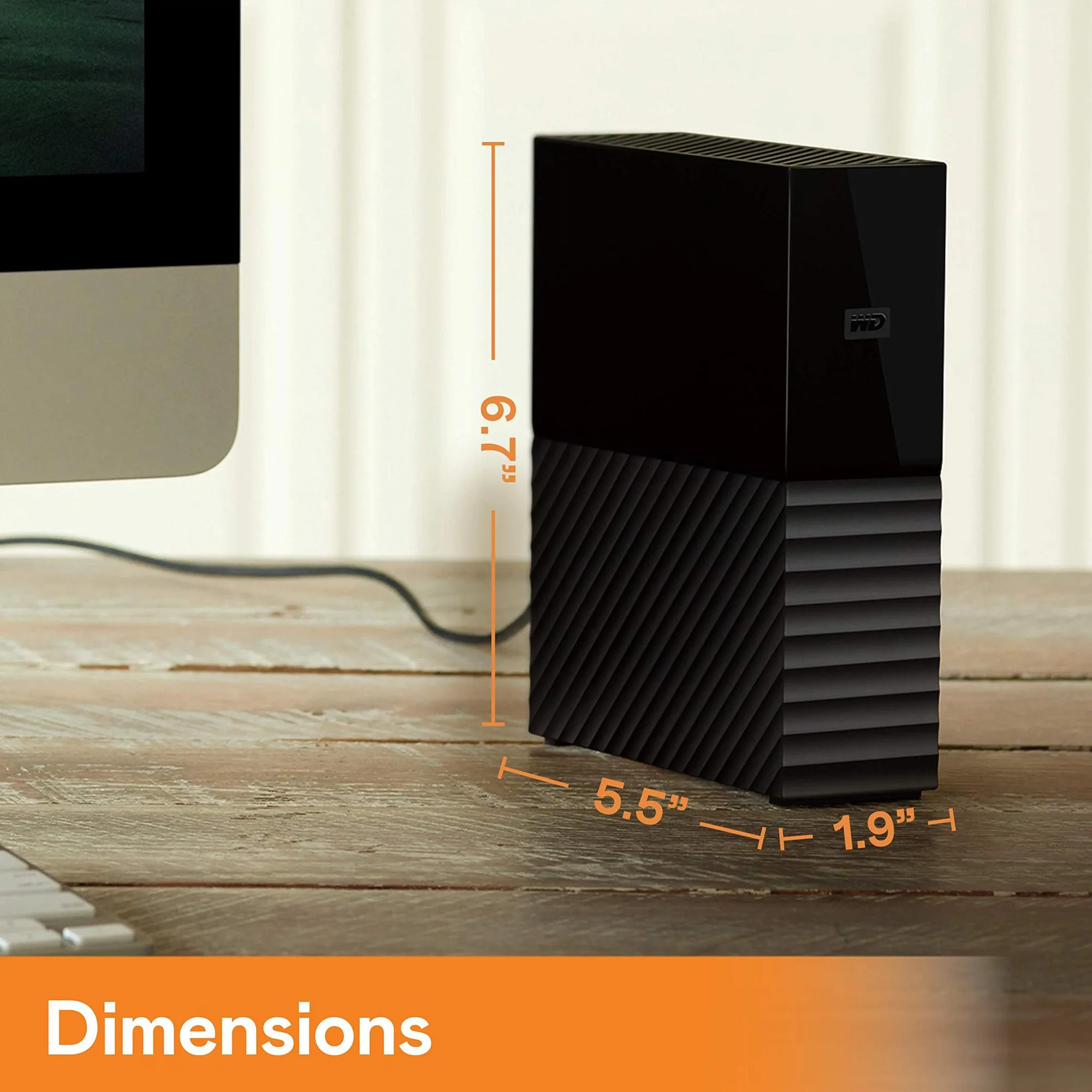 هارد اکسترنال وسترن دیجیتال مدل My Book Desktop ظرفیت 18 ترابایت دارای رابط USB Type-A 3.2