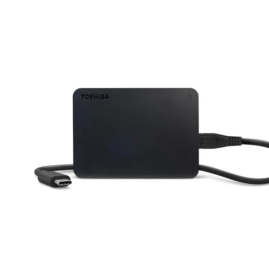 هارد اکسترنال توشیبا مدل Canvio Basics ظرفیت یک ترابایت دارای رابط USB Type-A 3.0