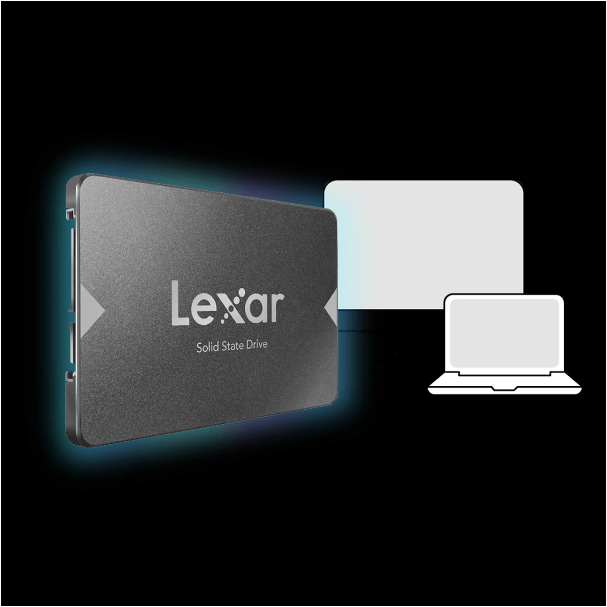 اس اس دی اینترنال SATA III لکسار مدل NS100 ظرفیت 256 گیگابایت