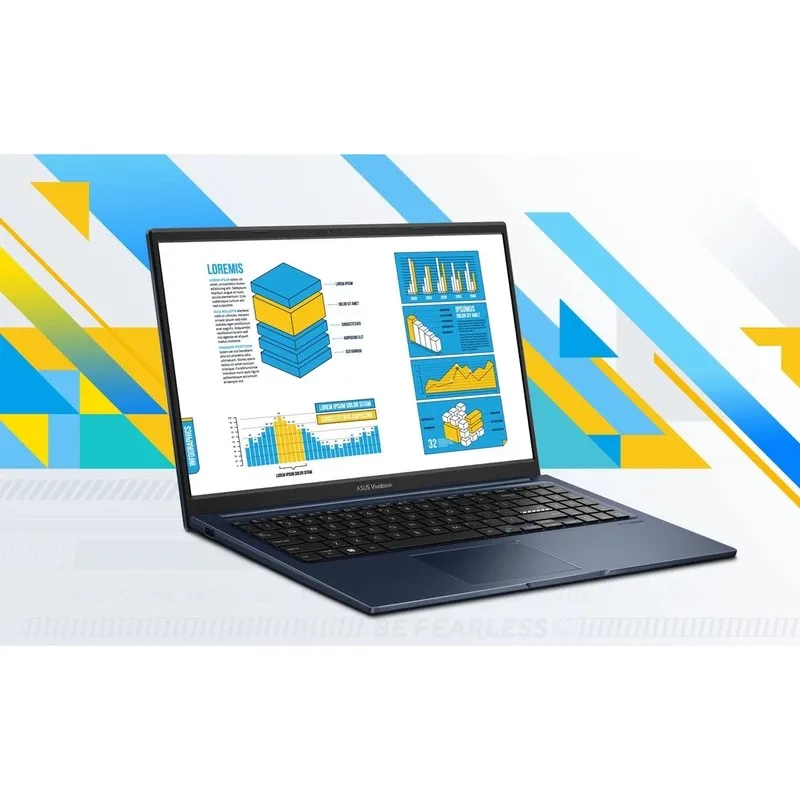 لپ تاپ 15.6 اینچی ایسوس مدل Vivobook 15 F1504VA-NJ3631-i3 1315U-8GB DDR4 3200MHz-512GB SSD-TN-Backlit-Fingerprint