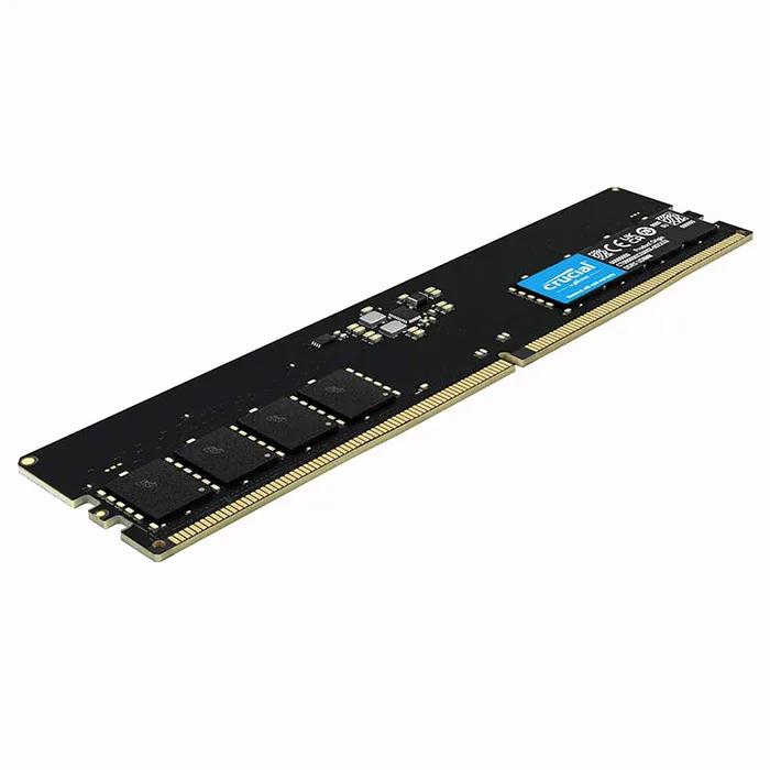 رم دسکتاپ کروشیال مدل UDIMM DDR5 تک کاناله ظرفیت 16 گیگابایت فرکانس 4800 مگاهرتز تایمینگ CL40 ولتاژ کاری 1.1 ولت