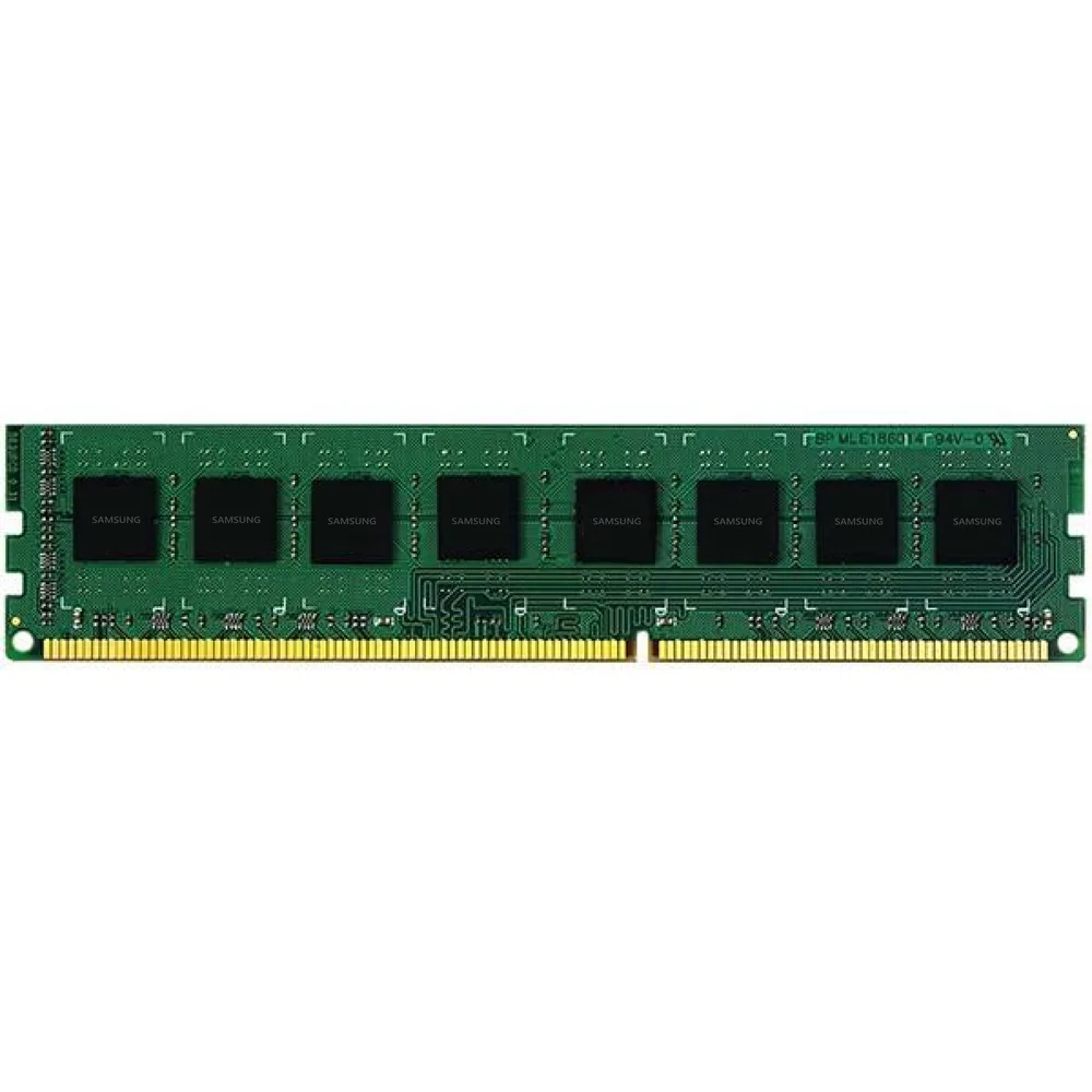 رم کامپیوتر DDR3 تک کاناله 8 گیگابایت سامسونگ مدل PC3L با فرکانس 1600 مگاهرتز، تایمینگ CL11 و ولتاژ کاری 1.35 ولت