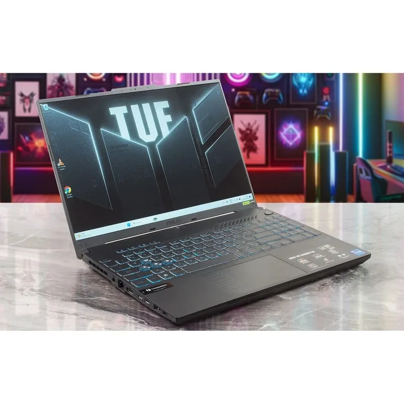 لپ تاپ 16 اینچی ایسوس مدل TUF Gaming F16 FX607VU-RL106-Core i7 13620H-RTX4050 6GB-16GB DDR5 4800MHz-512GB SSD-FHD 144Hz