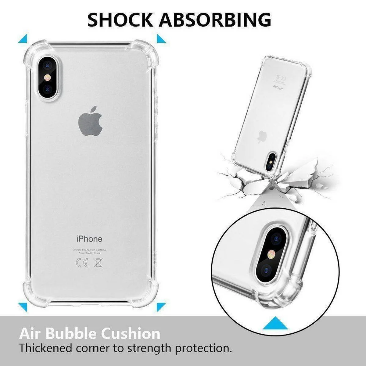کاور Kapsooli گوشی موبایل اپل Iphone X / Xs + محافظ صفحه نمایش