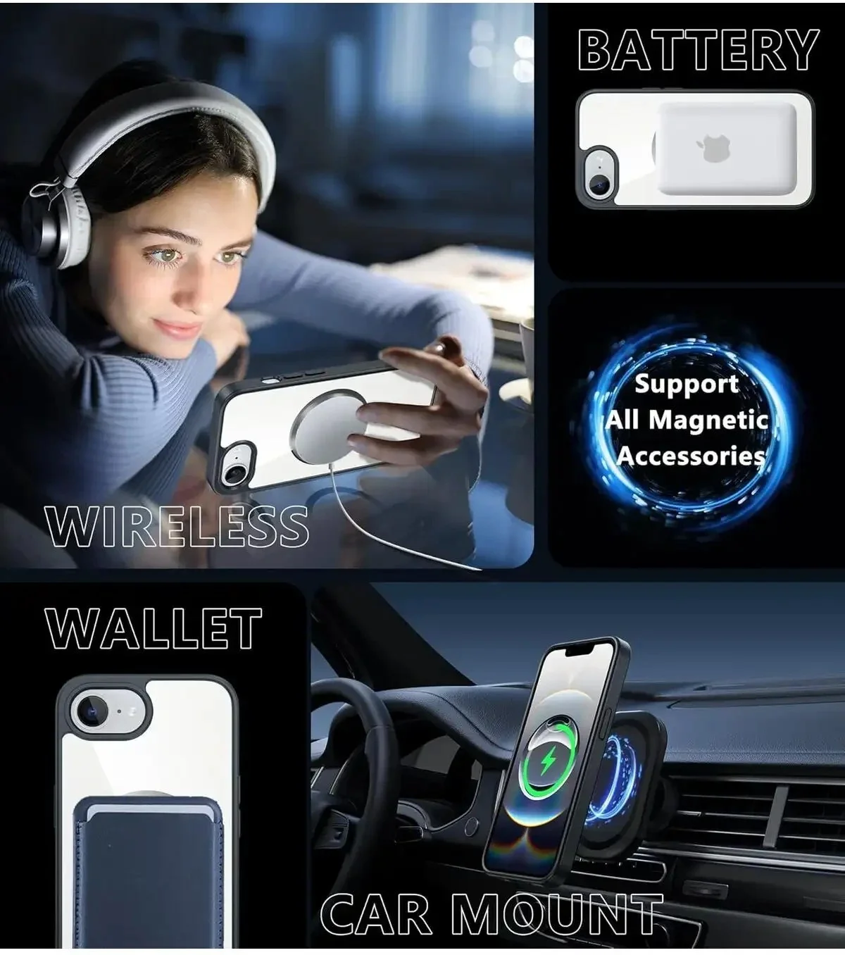 کاور مگ سیف مناسب برای گوشی موبایل اپل iPhone 16e