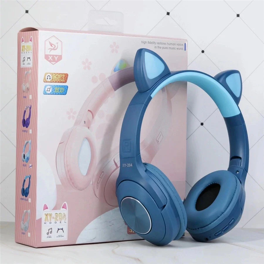 هدفون بی سیم مدل گربه ای XY-204