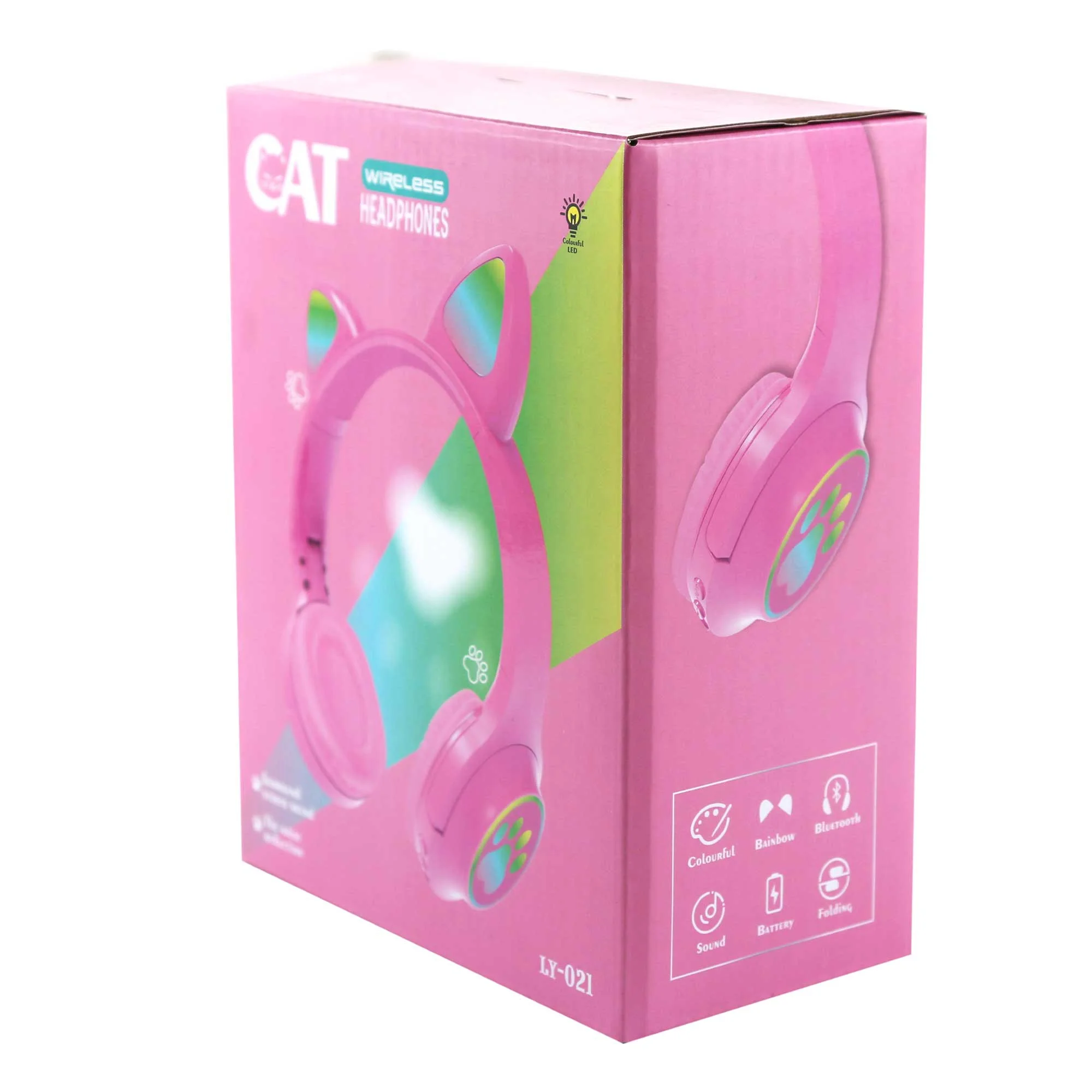 هدفون بلوتوثی مدل LY-021 طرح گربه ای