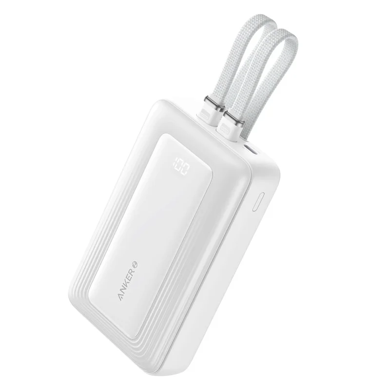 پاوربانک انکر مدل A1681 ظرفیت 20000 میلی آمپر ساعت به همراه کابل لایتنیگ و کابل USB Type-C