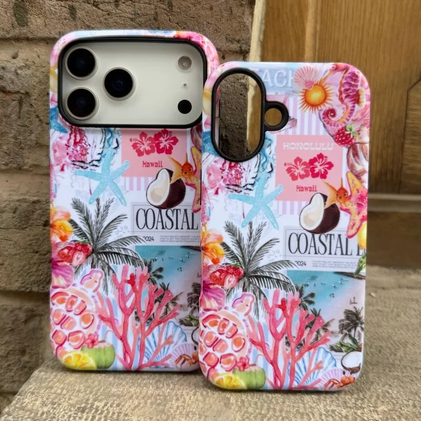 کاور طرح هاوایی pink اپل iPhone 13 / iPhone 13 Pro / iPhone 13 Pro Max