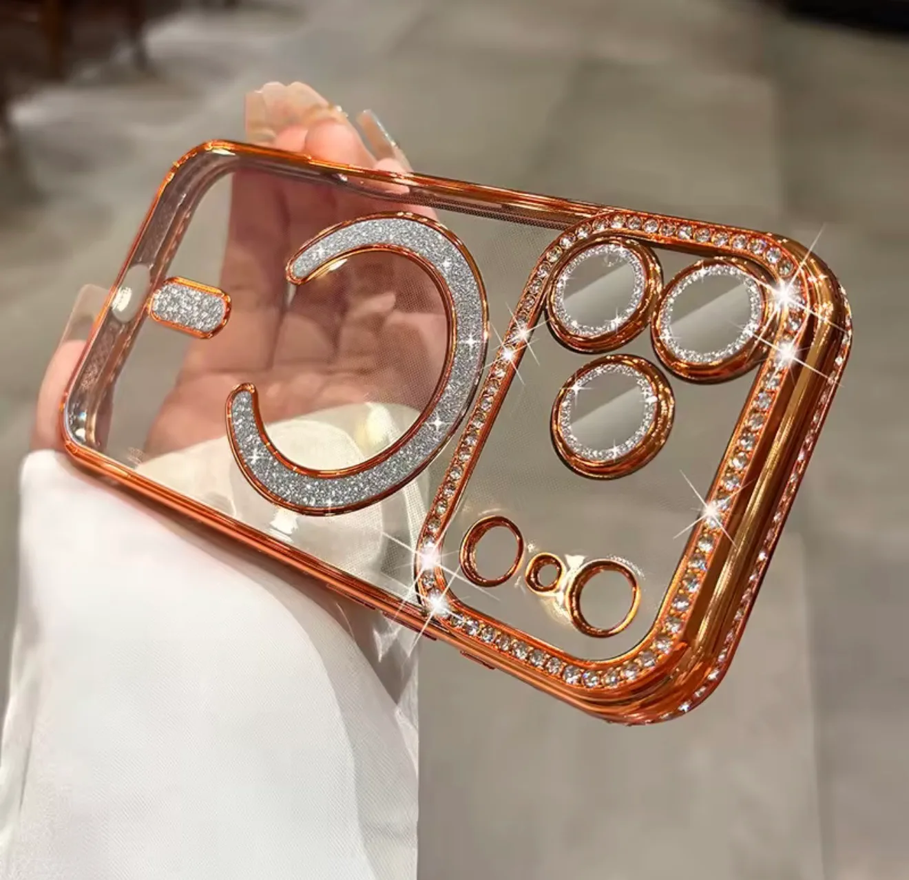 کاور طرح diamond magsafe اپل iPhone 17 / iPhone 17 Pro / iPhone 17 Pro Max
